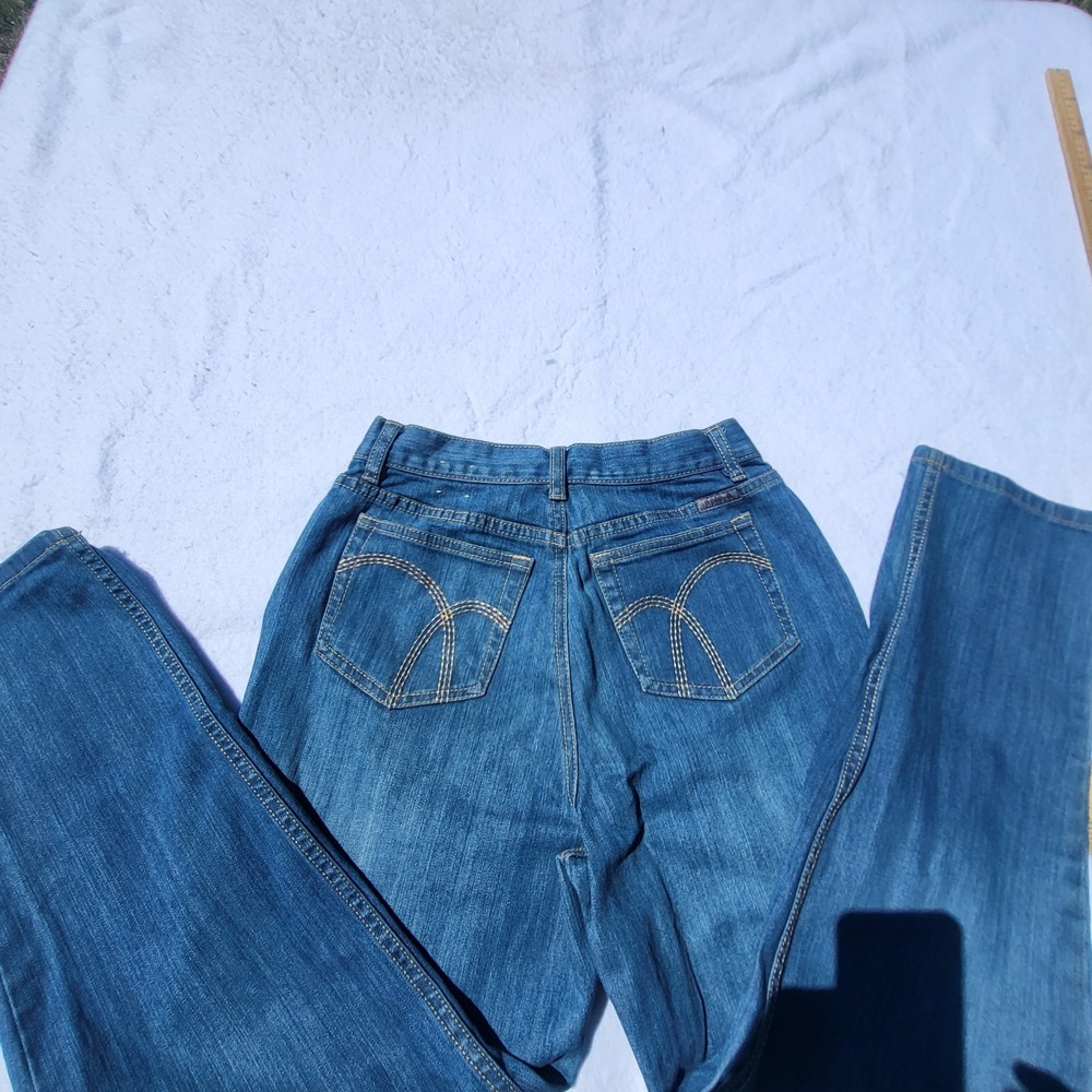 Liz Claiborne Jeans Classic Petite 4 Regular Medium Wash Straight Leg Denim - Picture 8 of 8